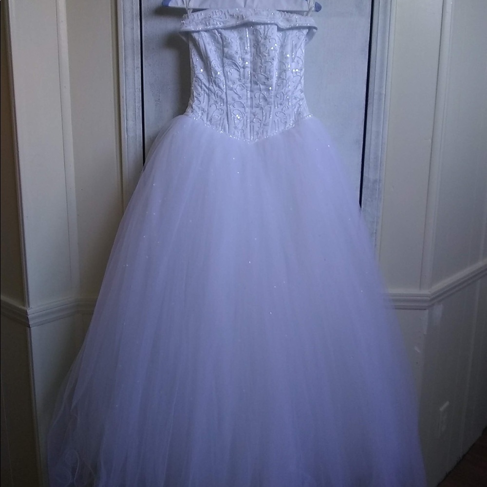 White ball gown